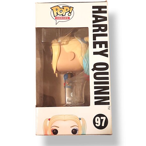 Funko POP! DC Heroes Squad Harley Quinn #97 with POP Protector - Picture 2 of 6